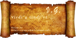 Virág Gibárt névjegykártya