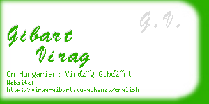 gibart virag business card
